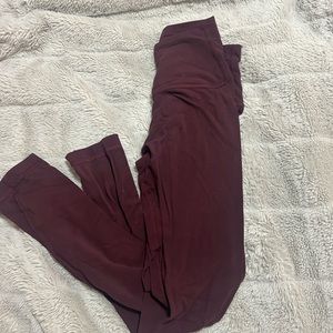 Size 2 Lululemon maroon align leggings